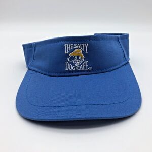 Salty Dog Cafe Visor Blue YOUTH Fit Adjustable Embroidered NC Beach Vacation